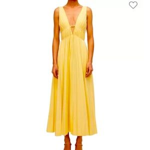 Jonathan Simkhai Yellow Stephanie Dress - NWT SIZE 4